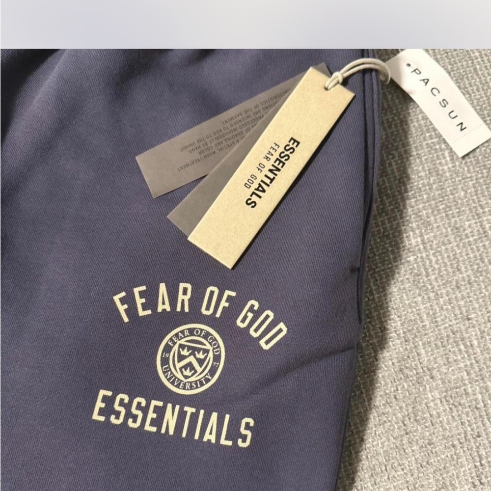 Essentials Navy Sweatpants - Picture 2 of 3